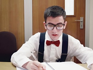 Nerdy guy fucks class bully's cheerleader girlfriend