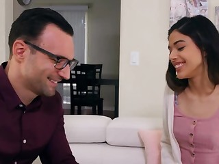 Mntwins Latina gal facialized after sex with French teacher